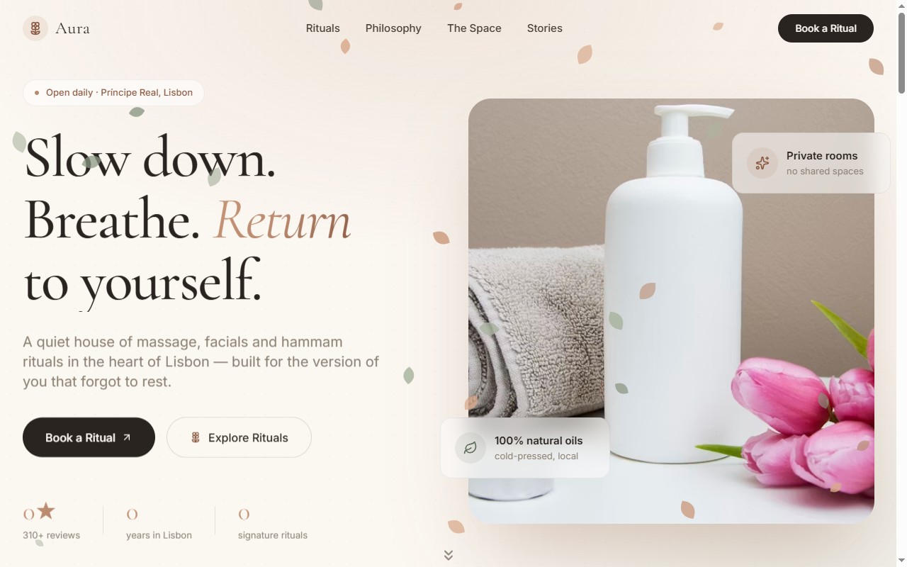 Aura spa site