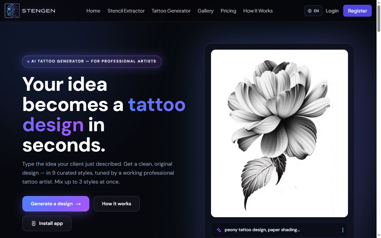 StenGen AI product